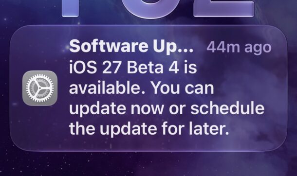Вышла iOS 27 Beta 4 для iPhone и iPad – можно скачать