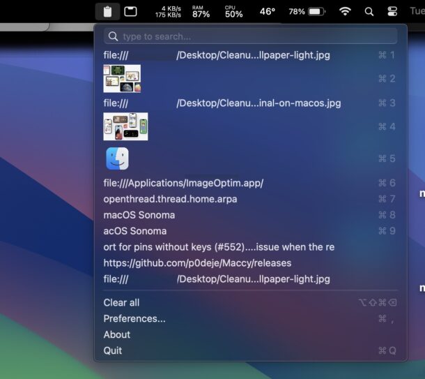 Лучший бесплатный менеджер буфера обмена для Mac — это Maccy