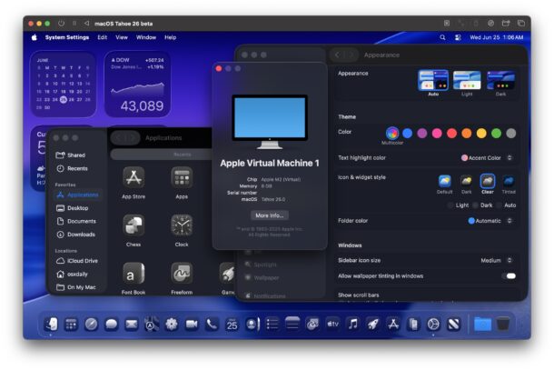 Как запустить macOS Tahoe 26 Beta в виртуальной машине UTM