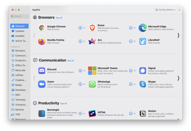 Устанавливайте и управляйте приложениями Homebrew Cask на Mac без заморочек с помощью Applite