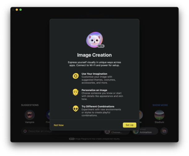 Как создавать ИИ-картинки в Image Playground на Mac, iPhone и iPad