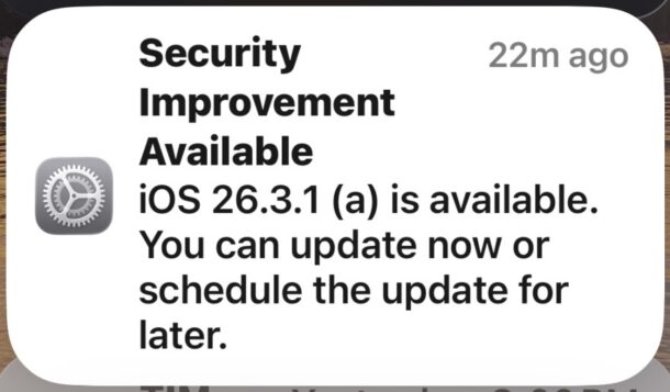 Вышло обновление для безопасности macOS Tahoe 26.3.1(a) и iOS 26.3.1(a)