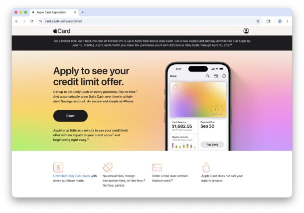 Акция Apple Card: бесплатные AirPods Pro 3? Почти, но с подвохом